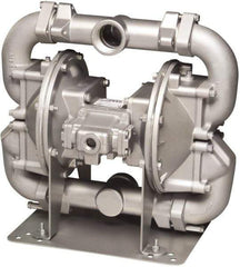 SandPIPER - Air Operated Diaphragm Pump - EPDM Diaphragm, Aluminum Housing - Industrial Tool & Supply