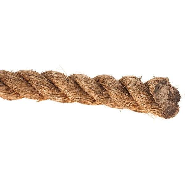 Value Collection - 600' Max Length Manila Rope - 2" Diam, 3,487 Lb Capacity - Industrial Tool & Supply