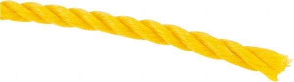 Value Collection - 2,400' Max Length Polypropylene Twisted Rope - 1/4" Diam, 141 Lb Capacity - Industrial Tool & Supply