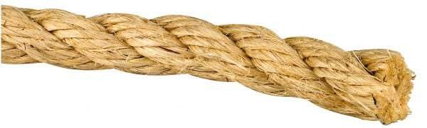 Value Collection - 500' Max Length Sisal Twisted Rope - 1/2" Diam, 213 Lb Capacity - Industrial Tool & Supply