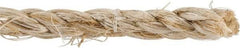 Value Collection - 2,400' Max Length Sisal Twisted Rope - 1/4" Diam, 48 Lb Capacity - Industrial Tool & Supply