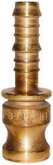 EVER-TITE Coupling Products - 1-1/2" Brass Cam & Groove Suction & Discharge Hose Male Adapter Hose Shank - Part E, 350 Max psi - Industrial Tool & Supply
