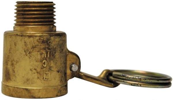 EVER-TITE Coupling Products - 1" Brass Cam & Groove Suction & Discharge Hose Female Coupler Male NPT Thread - Part B, 1" Thread, 350 Max psi - Industrial Tool & Supply