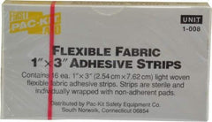 Medique - 3" Long x 1" Wide, General Purpose Self-Adhesive Bandage - Yellow, Woven Fabric Bandage - Industrial Tool & Supply