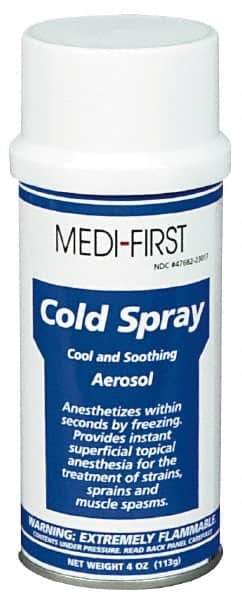 Medique - 4 oz Pain Relief Spray - Comes in Aerosol Can - Industrial Tool & Supply