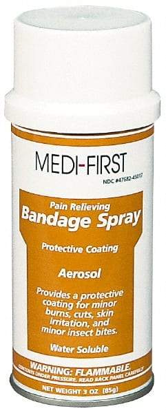 Medique - 3 oz Wound Care Spray - Comes in Aerosol Can, Bandage Spray - Industrial Tool & Supply