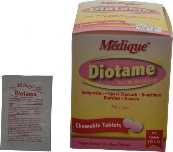 Medique - Diotame Tablets - Antacids & Stomach Relief - Industrial Tool & Supply