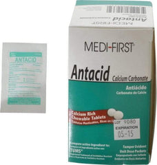 Medique - Mint Flavor Medi-First Antacid Tablets - Antacids & Stomach Relief - Industrial Tool & Supply