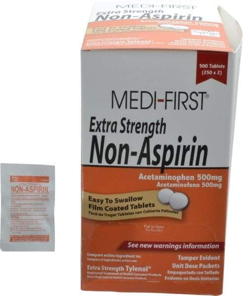 Medique - Medi-First Extra-Strength Non-Aspirin Tablets - Headache & Pain Relief - Industrial Tool & Supply