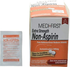 Medique - Medi-First Extra-Strength Non-Aspirin Tablets - Headache & Pain Relief - Industrial Tool & Supply