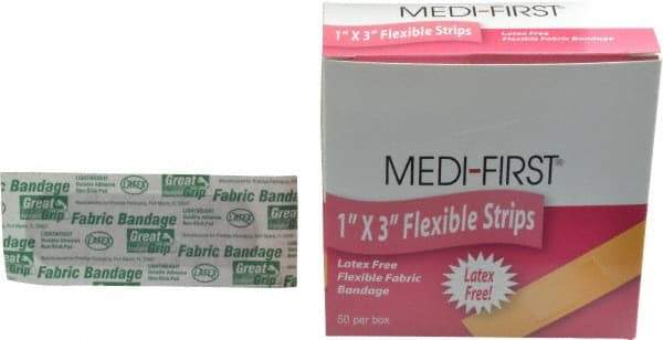 Medique - 3" Long x 1" Wide, General Purpose Self-Adhesive Bandage - Woven Fabric Bandage - Industrial Tool & Supply
