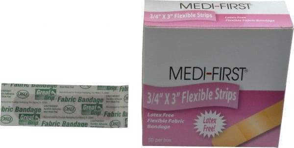 Medique - 3" Long x 3/4" Wide, General Purpose Self-Adhesive Bandage - Woven Fabric Bandage - Industrial Tool & Supply
