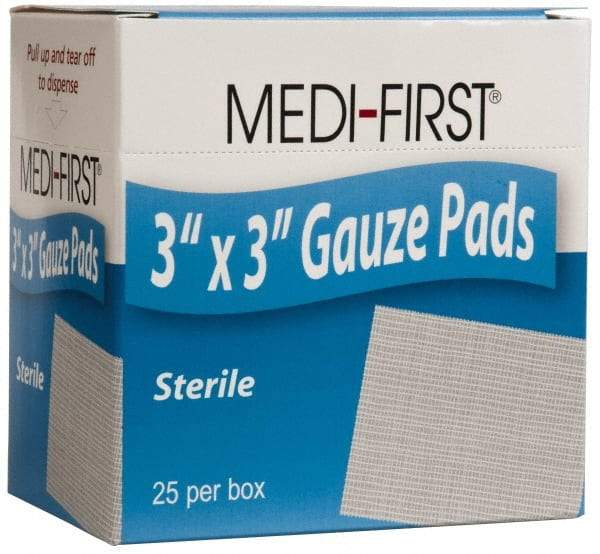 Medique - 3" Long x 3" Wide, General Purpose Pad - Gauze Bandage - Industrial Tool & Supply