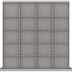 LISTA - 20-Compartment Drawer Divider Layout for 3.15" High Drawers - Industrial Tool & Supply