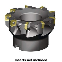 Kennametal - 4" Cut Diam, 1" Arbor Hole, 11mm Max Depth of Cut, 88.5° Indexable Chamfer & Angle Face Mill - 9 Inserts, SD_T43_PD_N__Z Insert, Right Hand Cut, 9 Flutes, Through Coolant, Series KSSZR - Industrial Tool & Supply