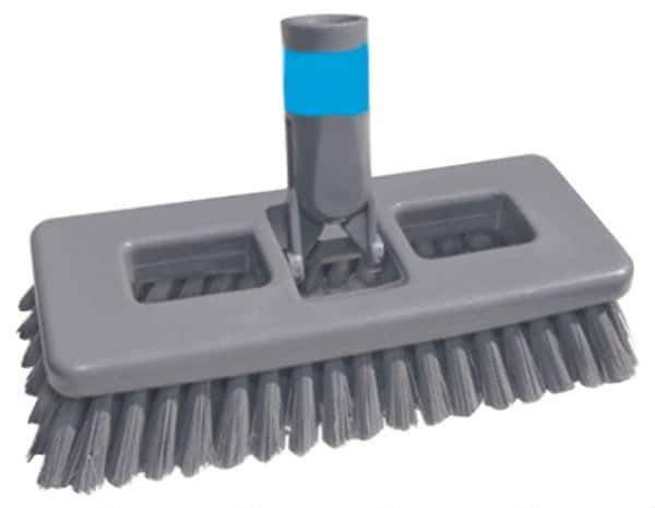 Unger - 1" Bristle Length, Polypropylene Scrub Brush - 8" Long x 3" Wide Head, 8-1/2" OAL, Plastic Block - Industrial Tool & Supply