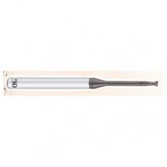 .4mm Dia. - 50mm OAL - .05mm CR-Carbide - HP End Mill-2 FL - Industrial Tool & Supply