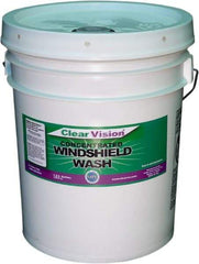 Clear Vision - Water-Based Solution Windshield Washer Fluid - 5 Gal Pail - Industrial Tool & Supply