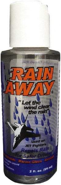 Rain Away - Isopropyl Alcohol Windshield Rain Repellent - 4 oz. Bottle - Industrial Tool & Supply