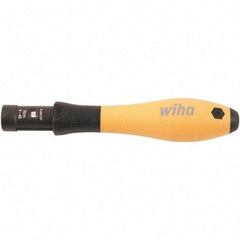 Wiha - 1 Piece, 0.04 to 0.46 N/m, Adjustable Torque Limiting Screwdriver - 4" OAL, 1/4" Drive - Industrial Tool & Supply