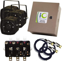 iO HVAC Controls - 1 or 3 Phase, 24 VAC, 0-2A Amp, 2 Max Fuse A, Air Conditioner Theft Alarm - 11" Wide x 11" Deep x 11" High, For Use with Condensing Unit - Industrial Tool & Supply