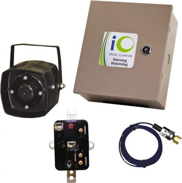iO HVAC Controls - 1 or 3 Phase, 24 VAC, 0-2A Amp, 2 Max Fuse A, Air Conditioner Theft Alarm - 11" Wide x 11" Deep x 11" High, For Use with Condensing Unit - Industrial Tool & Supply