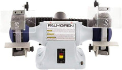 Palmgren - 6" Wheel Diam x 3/4" Wheel Width, 1/3 hp Grinder - 1/2" Arbor Hole Diam, 1 Phase, 3,450 Max RPM, 115/230 Volts - Industrial Tool & Supply