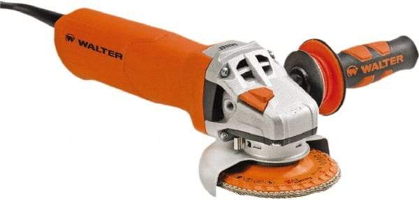 WALTER Surface Technologies - 4" Wheel Diam, 10,500 RPM, Corded Angle & Disc Grinder - 5/8-11 Spindle - Industrial Tool & Supply