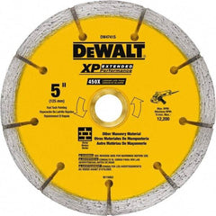 DeWALT - 5" Diam x 7/8" Hole x 1/4" Thick, I Hardness, Surface Grinding Wheel - Diamond, Type 1, Fine Grade - Industrial Tool & Supply