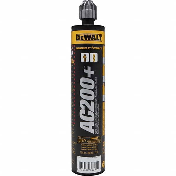 DeWALT Anchors & Fasteners - Anchoring Adhesives Adhesive Material: Acrylic Volume (fl. oz.): 9.50 - Industrial Tool & Supply