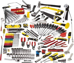 Proto - 233 Piece 3/8" Drive Master Tool Set - Comes in Roller Cabinet - Industrial Tool & Supply