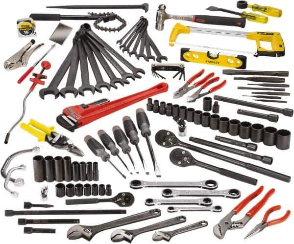 Proto - 107 Piece 1/2 & 3/8" Drive Master Tool Set - Comes in Top Chest - Industrial Tool & Supply