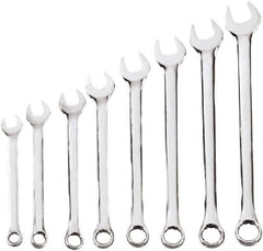 Blackhawk by Proto - 8 Piece, 1/4" to 11/16", 6, 12 Point Combination Wrench Set - Inch Measurement Standard, Chrome Finish, Comes in Case - Industrial Tool & Supply