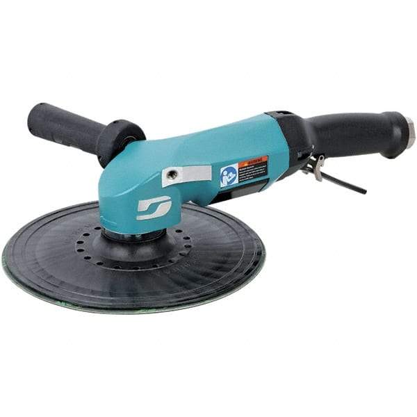 Dynabrade - 9" Max Disc, 6,500 RPM, Pneumatic Handheld Disc Sander - 115 CFM, 1/2 NPT Inlet, 2.8 hp, 90 psi - Industrial Tool & Supply