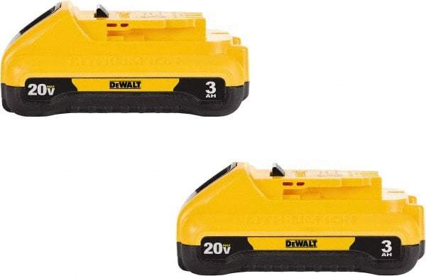 DeWALT - 20 Volt Lithium-Ion Power Tool Battery - 3 Ahr Capacity, 1 hr Charge Time, Series 20V Max - Industrial Tool & Supply