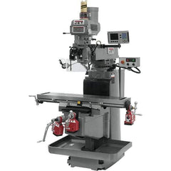 Jet - 54" Table Width x 12" Table Length, Electronic Variable Speed Control, 3 Phase Knee Milling Machine - NST40 Spindle Taper, 5 hp - Industrial Tool & Supply