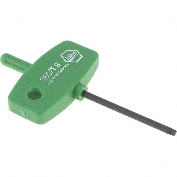 Wiha - T8 Torx Key - Wing Handle, 40mm Length Under Head, 2.9" OAL - Industrial Tool & Supply