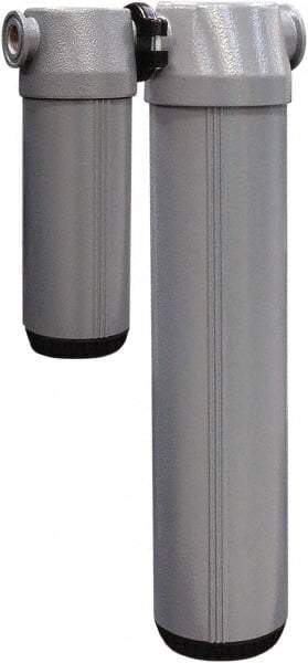 Alpha-Pure - 10 CFM at 100 psi Inlet, 11.5 CFM at 150 psi, 10 CFM at 100 psi Outlet, Desiccant Air Dryer - 1/4" Female NPT x 4.27" Long x 8.8" Wide x 14" High - Industrial Tool & Supply