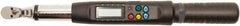 Proto - 1/4" Drive Electronic Torque Wrench - 1 Ft/Lb to 22 Ft/Lb Torque, 0.1 Ft/Lb Graduation, Flex-Head Ratcheting with Reverse Lever - Industrial Tool & Supply