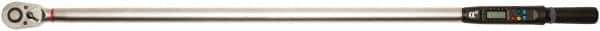 Proto - 3/4" Drive Electronic Torque Wrench - 30 Ft/Lb to 600 Ft/Lb Torque, 0.1 Ft/Lb Graduation, Angle Head - Industrial Tool & Supply