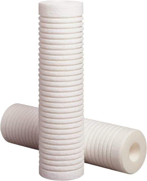 3M Purification - 2.6" OD, 75µ, Polypropylene Melt Blown-Thermal Bonded Cartridge Filter - 20" Long, Reduces High Capacity Sediments Filtration - Industrial Tool & Supply