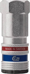CEJN - 1/2 Female NPT ARO Pneumatic Hose Safety Coupler - Steel/Brass, 1/4" Body Diam - Industrial Tool & Supply
