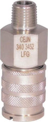 CEJN - 1/4 Male NPT Industrial Pneumatic Hose Coupler - Stainless Steel, 1/4" Body Diam - Industrial Tool & Supply