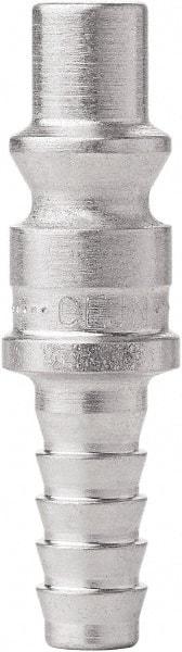CEJN - Hose Barb ARO Pneumatic Hose Connector - Steel Zinc Plated, 1/4" Body Diam, 1/4" Hose ID - Industrial Tool & Supply