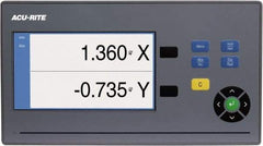 Acu-Rite - 2 Axis, 35" X-Axis Travel, 13" Y-Axis Travel, Milling DRO System - 5µm Resolution, 5µm Accuracy, LCD Color Display - Industrial Tool & Supply