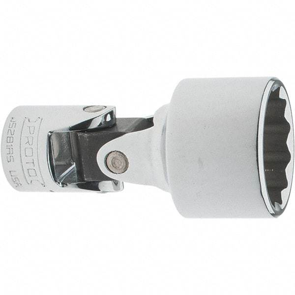Proto - 7/8", 3/8" Drive, Intermediate Hand Socket - 12 Points, 2-1/4" OAL, Steel, Full Polish Finish - Industrial Tool & Supply