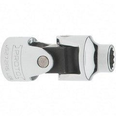 Proto - 5/16", 3/8" Drive, Intermediate Hand Socket - 12 Points, 1-47/64" OAL, Steel, Full Polish Finish - Industrial Tool & Supply