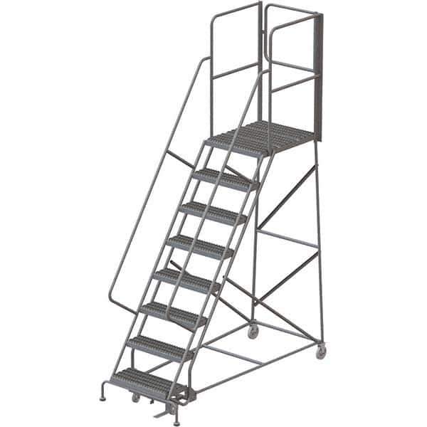 TRI-ARC - Rolling & Wall Mounted Ladders & Platforms Type: Rolling Warehouse Ladder Style: Rolling Platform Ladder - Industrial Tool & Supply