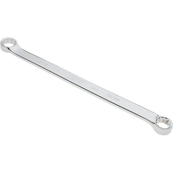 Proto - 13/16" x 15/16" 12 Point Box Wrench - Double End, 1-11/64" Head Diam x 35/64" Head Thickness, 16-3/32" OAL, Steel, Polished Finish, 15° Offset - Industrial Tool & Supply