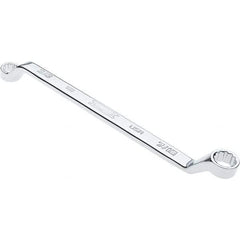 Proto - 3/8" x 7/16" 12 Point Box Wrench - Double End, 19/32" Head Diam x 41/64" Head Thickness, 7-1/2" OAL, Steel, Polished Finish, 15° Offset - Industrial Tool & Supply